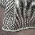 Grofgeweven transparante gordijnen, Hotelkwaliteit Kamerhoog, 200 cm of meer, Grijs, Ophalen of Verzenden, Zo goed als nieuw