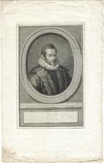 J. Houbraken gravure "Marnix v. St. Aldegonde" staat voor de, Antiek en Kunst, Kunst | Etsen en Gravures, Ophalen