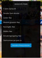 Startbewijs hele Marathon Eindhoven, Overige merken, -, Verzenden, -