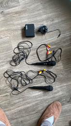 Microfoons 2 zwarte en een box erbij om aan te sluiten, Muziek en Instrumenten, Ophalen of Verzenden, Zo goed als nieuw, Zangmicrofoon