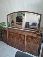 Dressoir hoogglans met spiegel en kast, Ophalen, Gebruikt, 25 tot 50 cm