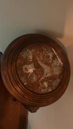 Bloemen tafeltje marmer blad, Ophalen, Rond, Minder dan 55 cm, 45 tot 60 cm