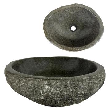 Wasbak | Wastafel | Natuursteen | 40-45x30-35cm | Ovaal | beschikbaar voor biedingen