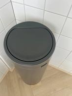 Brabantia Touch Bin Flat Top prullenbak 30L Platinum, Ophalen of Verzenden, Nieuw, Overige materialen, 50 tot 75 cm