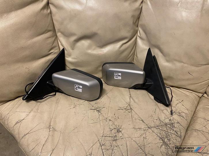 Bmw E46 compact buitenspiegel links rechts zilver 3-serie, Auto-onderdelen, Spiegels, BMW, Gebruikt, Ophalen of Verzenden