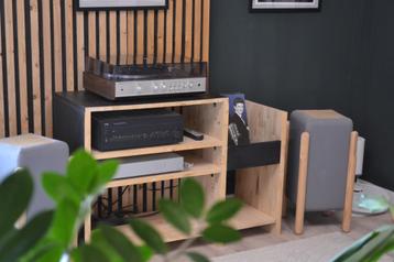 Audiomeubel Platenspeler kast met LP vak beschikbaar voor biedingen