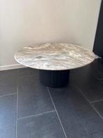 Marmeren Salontafel - Elegant Design, Ophalen, Rond, 50 tot 100 cm, Zo goed als nieuw