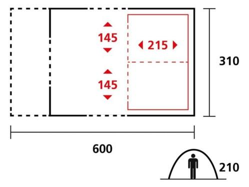 GEZOCHT!! Boogstokken manitoba 4 persoons, Caravans en Kamperen, Tenten, Ophalen of Verzenden