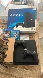 PS4 Pro met 1TB + 2 Controllers + 2 spellen, Met 2 controllers, Ophalen of Verzenden, Zo goed als nieuw, 1 TB