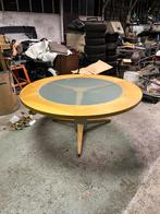 Nette ronde tafel, 100 tot 150 cm, Rond, Ophalen of Verzenden, Zo goed als nieuw