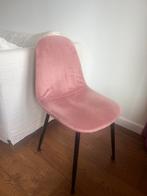 4 mooie oud roze stoelen, Huis en Inrichting, Stoelen, Vier, Gebruikt, Stof, Ophalen