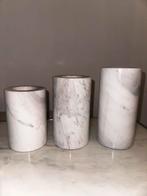 Eichholtz Marmeren Kaarshouders Set van 3, Overige materialen, Wit, Ophalen of Verzenden, Zo goed als nieuw