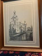 Ets van kasteel Arenberg Heverlee-Leuven.(93-100), Antiek en Kunst, Kunst | Tekeningen en Foto's, Ophalen of Verzenden