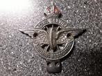 Vintage car badge. Chroom/ Emaille. Oldtimer. Jaren 30., Gebruikt, Ophalen of Verzenden