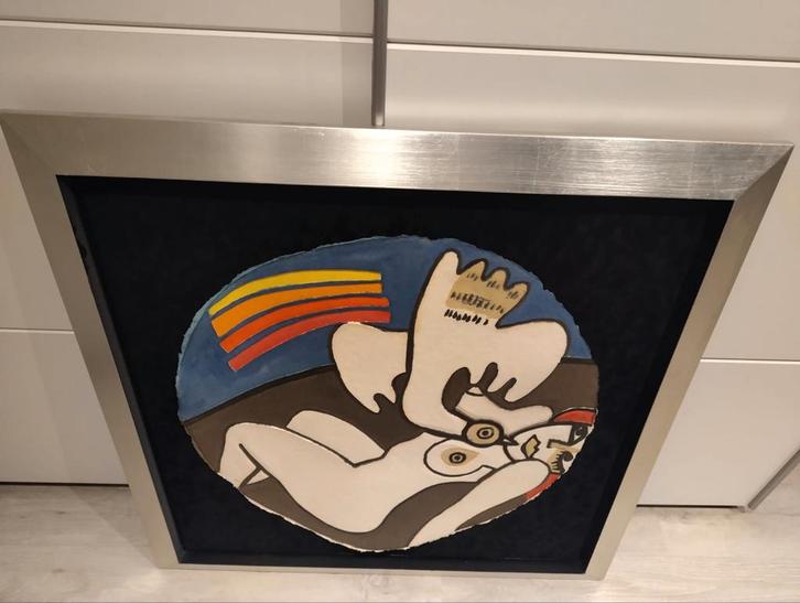 Corneille aquagravure Femme Femme - Kleurrijk en Expressief, Antiek en Kunst, Kunst | Litho's en Zeefdrukken, Ophalen of Verzenden