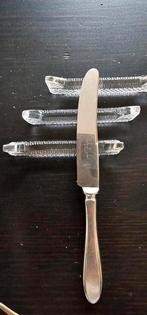 3 messenleggers kristalglas geslepen, Antiek en Kunst, Ophalen of Verzenden