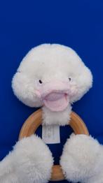 BamBam bijtring, rammelaar knuffel eendje. 7B6, Tweedehands verkoop, Tweedehands verkoop, Gebruikt, Ophalen of Verzenden