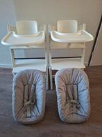 kinderstoel stokke tripp trapp, newborn babyset playtray, Ophalen, Gebruikt, Meegroeistoel