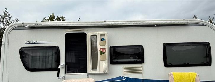Thule Omnistor zakluifel 4 mtr. blauw incl.haringen., Caravans en Kamperen, Voortenten en Luifels, Zo goed als nieuw, Thule, Ophalen