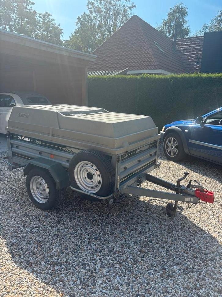 Te huur Bagagewagen / Aanhangwagen Daxara 198 met Deksel, Caravans en Kamperen, Verhuur
