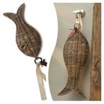 2 mooie rattan vissen Riviera Maison, Huis en Inrichting, Woonaccessoires | Overige, Ophalen of Verzenden, Zo goed als nieuw