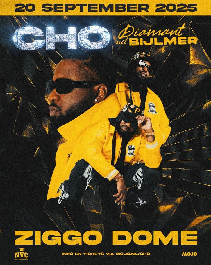 2x CHO tickets 20 september  2025 €59,99 per stuk, Tickets en Kaartjes, Evenementen en Festivals