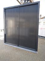 Dubbele garage  deuren, 215 cm of meer, 120 cm of meer, Zo goed als nieuw, Hout