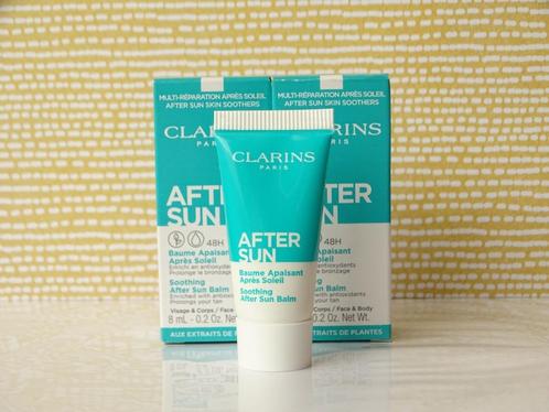 Clarins After Sun Soothing Balm gezicht+lichaam (2 proefjes), Sieraden, Tassen en Uiterlijk, Uiterlijk | Gezichtsverzorging, Nieuw