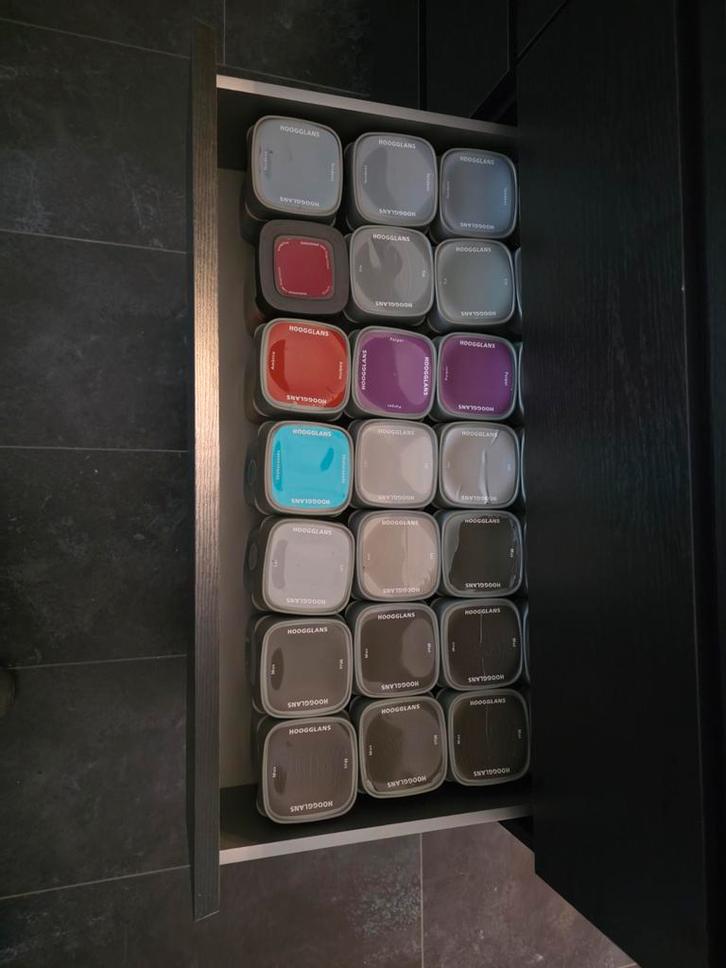 Diverse Verf Kleuren - Restanten, Doe-het-zelf en Verbouw, Verf, Beits en Lak, Gebruikt, Verf, Minder dan 5 liter, Overige kleuren