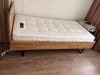 Lucas ledikant met hoofdbord en lattenbodem, Ophalen, Eenpersoons, Bruin, Zo goed als nieuw
