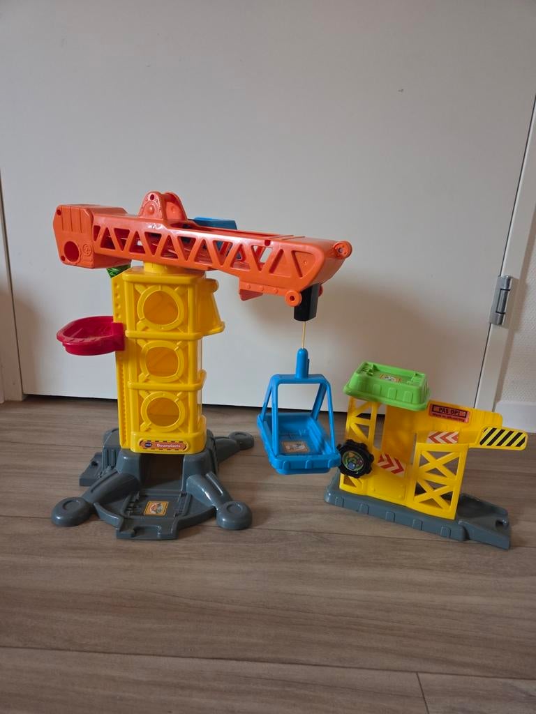 Vtech Bouwplaats met Kraan, Ophalen, Gebruikt, Jongen of Meisje