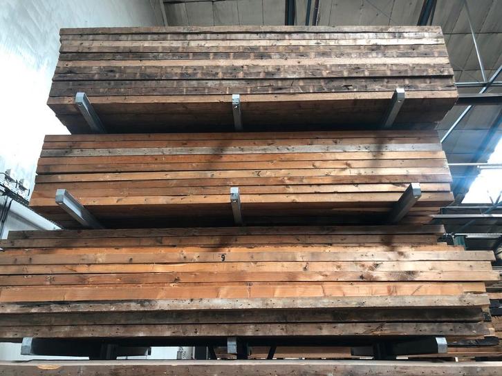 7x17 Balkhout, gordingen, Doe-het-zelf en Verbouw, Hout en Planken, Gebruikt, Balk, Vuren, 300 cm of meer, 50 mm of meer, Ophalen