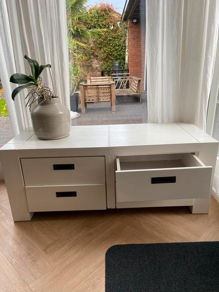 Witte speelgoed/schoenen kast, Huis en Inrichting, Kasten | Televisiemeubels, Gebruikt, Minder dan 100 cm, 100 tot 150 cm, 25 tot 50 cm