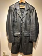 38 - Zwarte gevoerde leren jas - perfect voor de winter!, Ophalen of Verzenden, Zo goed als nieuw, Maat 38/40 (M), Zwart