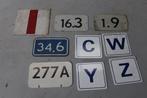 25 Oude NS borden en vlag, Gebruikt, Gelijkstroom of Wisselstroom, Overige typen, NS