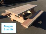 6 cm picknickbank 200,250 en 300 cm picknicktafel