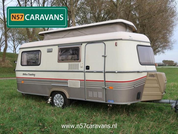 Eriba Touring Troll / losse bedden + zit + WC, Caravans en Kamperen, Caravans, Bedrijf, tot en met 3, 500 - 750 kg, Kleine zit