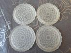 Antieke onderzetters melkglas, Ophalen of Verzenden