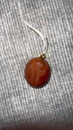 Vintage Steen Hanger, Sieraden, Tassen en Uiterlijk, Ophalen, Gebruikt, Overige voorstellingen, Bruin