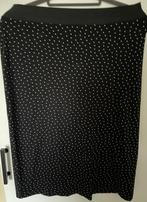 Gestippelde zwarte rok, King Louie, maat L, Maat 38/40 (M), Zwart, Ophalen of Verzenden, Zo goed als nieuw