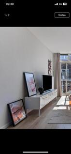 Wit TV-meubel, weg door verhuizing., Huis en Inrichting, Ophalen, Gebruikt, 200 cm of meer, Minder dan 100 cm