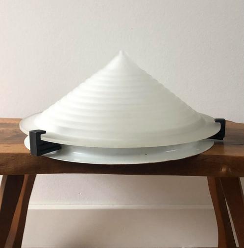 Vintage Ikea piramide plafondlamp T9317 Memphis, Huis en Inrichting, Lampen | Plafondlampen, Zo goed als nieuw, Glas, Ophalen of Verzenden