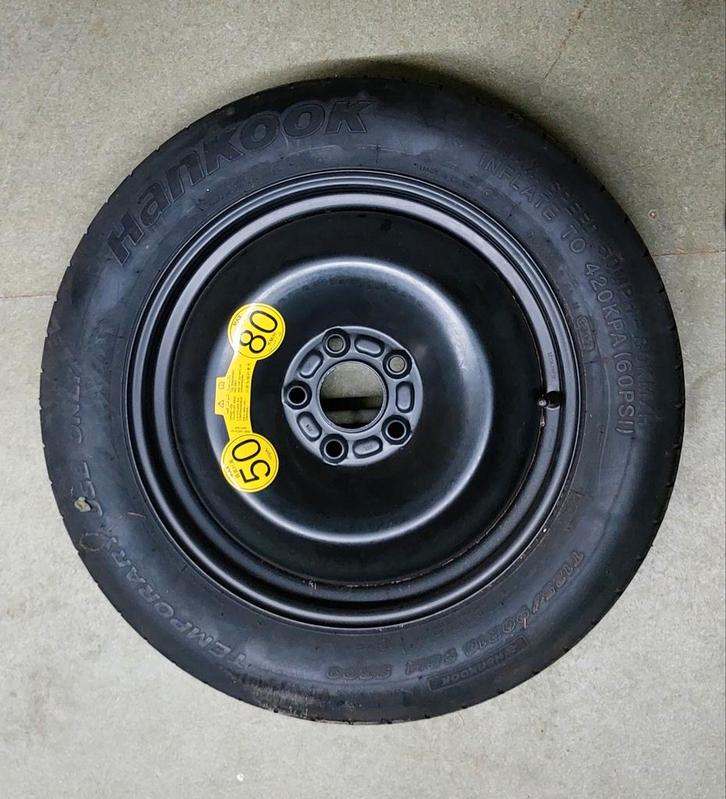 Reservewiel Thuiskomer Hankook T125/90 R16 5x105, Auto-onderdelen, Besturing, Opel, Universele onderdelen, Hyundai, Kia, Gebruikt