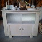 Vintage Kast / Dressoir / Theekastje Beige, Huis en Inrichting, Kasten | Overige, Gebruikt, Ophalen