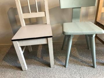 Vintage Kinderstoeltjes - Set van 4 beschikbaar voor biedingen