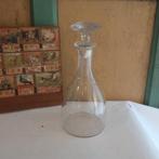 Karaf whisky fles met stop glas origineel 24,5 hoog, Ophalen of Verzenden