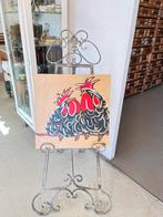 Schildersezel metaal, decoratie, reclame standaard, brocante, Ophalen, Zo goed als nieuw