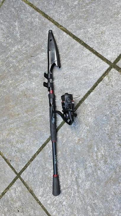 Telescope Reishengel, Watersport en Boten, Hengelsport | Algemeen, Zo goed als nieuw, Complete hengel, Ophalen of Verzenden