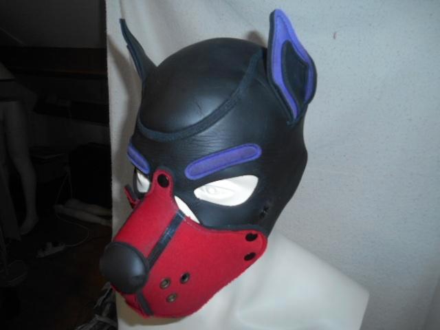 Honden masker Mr. S Leather Neoprene puppy, Hobby en Vrije tijd, Kostuums, Theaterbenodigdheden en LARP, Gebruikt, Accessoires