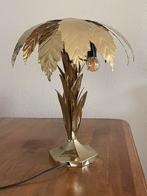 Gouden Palm Tafellamp - Hollywood Regency, Ophalen, Zo goed als nieuw, Metaal, 50 tot 75 cm